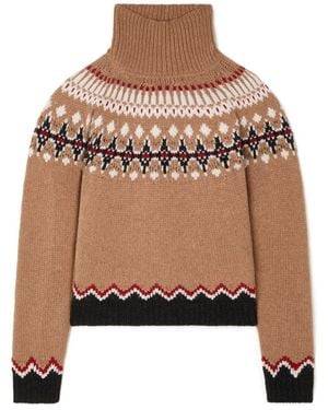 Alanui Sweet Winter Turtleneck Camel/multicolor - Multicolour