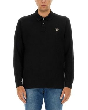 Paul Smith Polo With Logo - Black