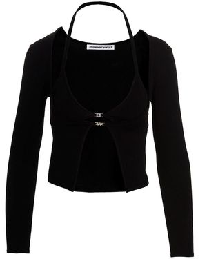 T By Alexander Wang Sweaters - Black