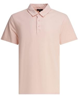 Vince Cotton Polo Shirt - Pink