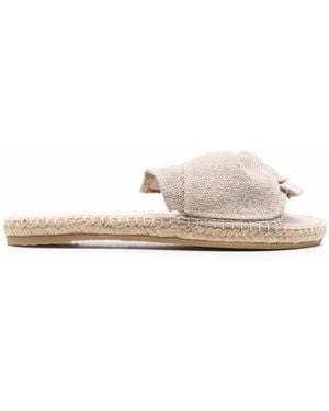Manebí La Havana Knot-detail Hemp Sandals - Natural
