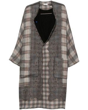 Pierre Louis Mascia Wool Kimono - Black
