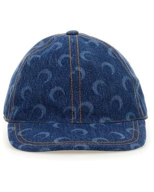 Marine Serre Hats - Blue