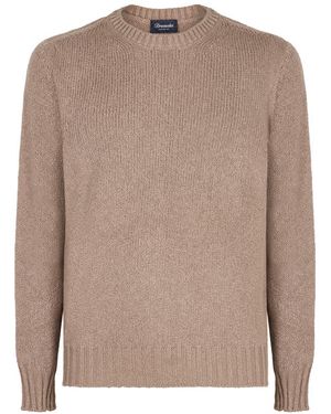 Drumohr Cotton Jumper - Brown