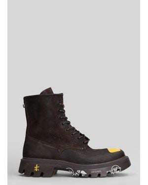 Premiata Brixton Combat Boots - Black