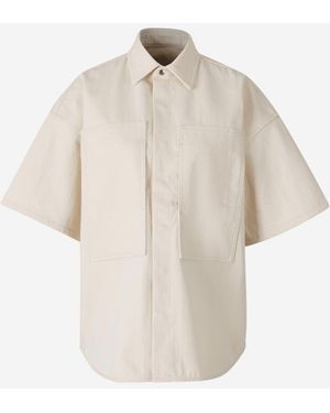 Jil Sander Denim Pockets Jacket - White