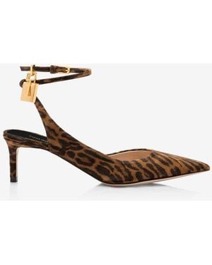 Tom Ford Printed Heel Sandals - White