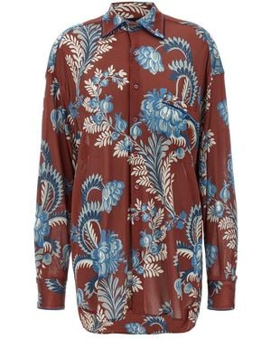 Etro Floral Foliage Shirt - Red