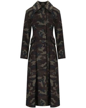 Essentiel Antwerp Ipanema Camouflage Coat - Black