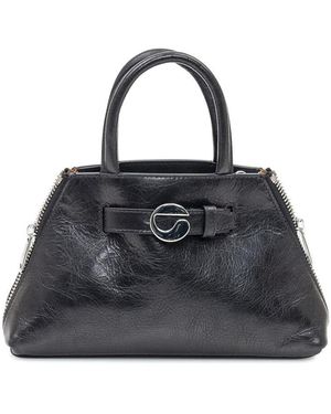 Coperni Black Leather Mini Data Bag Covers