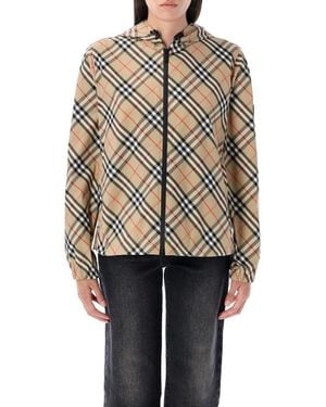 Burberry Check Hooded Jacket - Multicolour