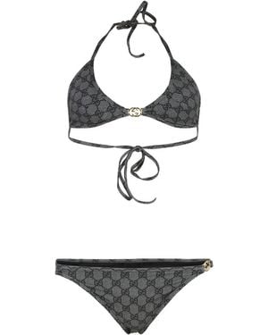 Gucci Triangle Bra Bikini - White