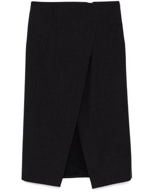 Gucci Wool Gabardine Skirt - Black