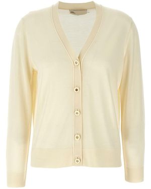 Tory Burch 'Simone' Cardigan - Natural