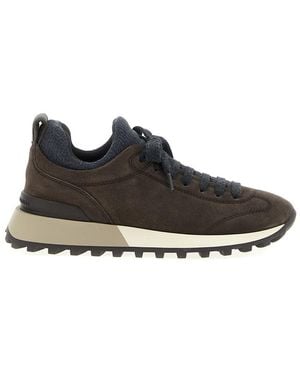 Brunello Cucinelli Suede Sneakers - Black