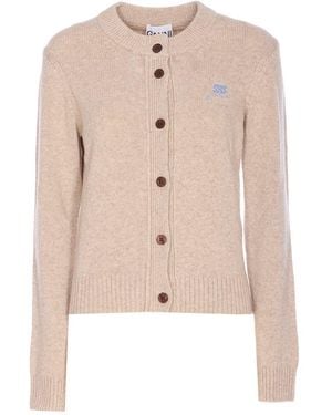 Ganni Sweaters - Natural