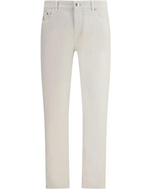 Brunello Cucinelli Cotton Slim Jeans - Grey