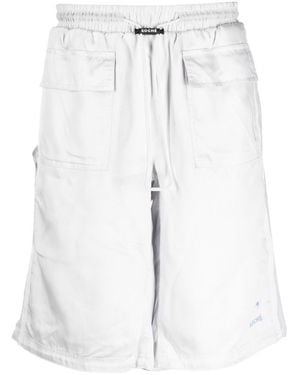 PUMA Logo-Buckle Track Shorts - White