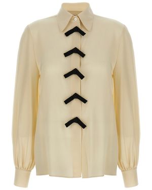 Valentino Garavani Bow Shirt - Natural