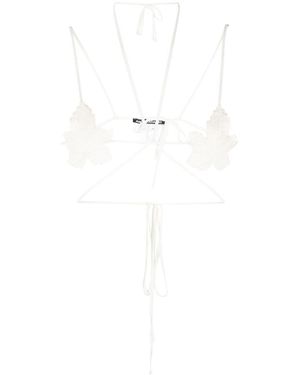 ANDREADAMO Fig Leaf Bra Clothing - White