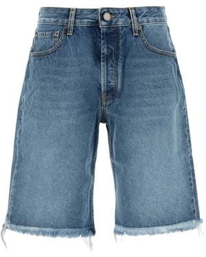 Alessandra Rich Denim Bermuda Shorts - Blue