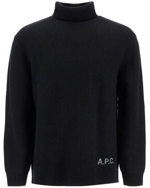 A.P.C. Walter High-neck Pullover - Black