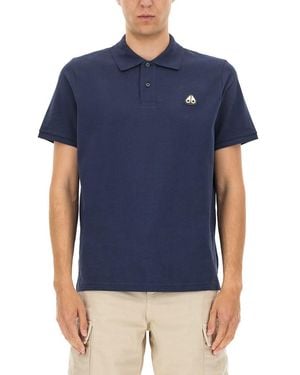 Moose Knuckles "Everett" Polo Shirt - Blue