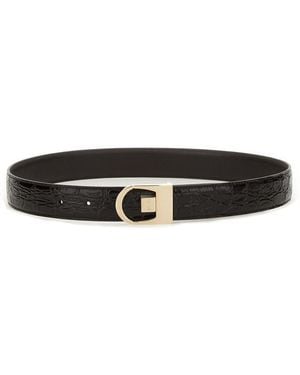 Saint Laurent Reversible Belt - Black