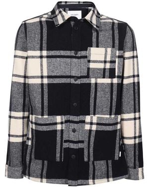 Les Deux Checked Overshirt - Black