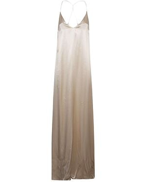 THE NINA STUDIO Athena Long Silk Dress - White