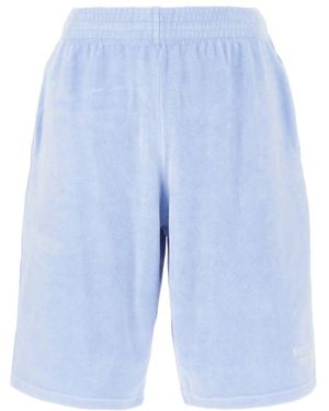 Martine Rose Powder Terry Bermuda Shorts - Blue