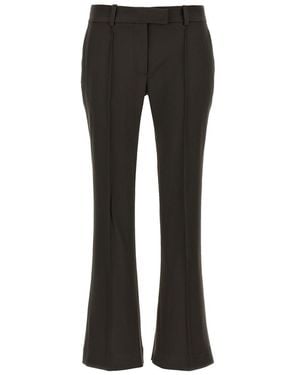 The Attico Flared Trousers - Black