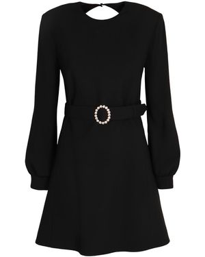 Saint Laurent Crepe Dress - Black
