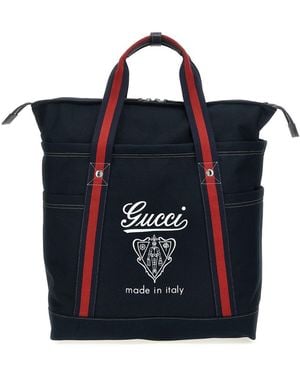 Gucci Large Coat Of Arms Shopping - Blue