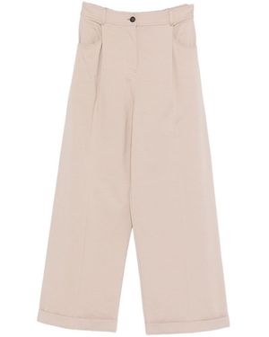Brunello Cucinelli Cotton Trousers - White