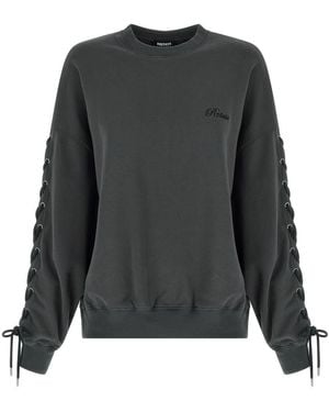 ROTATE BIRGER CHRISTENSEN 'Lacing Crewneck' Sweatshirt - Grey