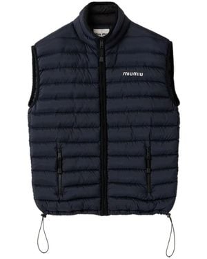 Miu Miu Piumini Ponge'Light Piumino - Blue