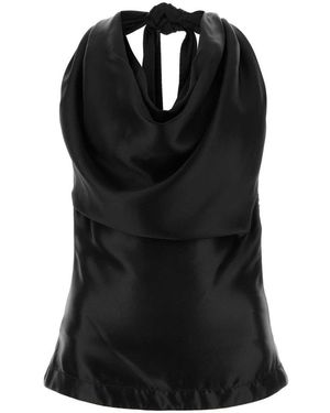 Bottega Veneta Viscose Blend Top - Black