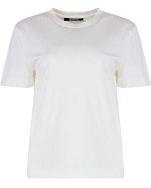 Jacquemus Gros Grain Cotton Crew-neck T-shirt - White