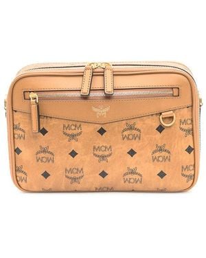 MCM Diamond Vi Crossbody Bag - Orange