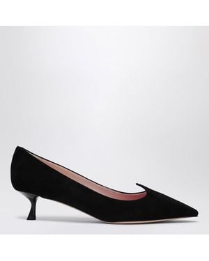 Roger Vivier Sweetheart Mini Pointed Court Shoes - Black