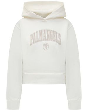 Palm Angels Collegge Palm Hoodie - White