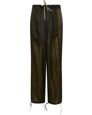 Maison Margiela Nylon Trousers - Green