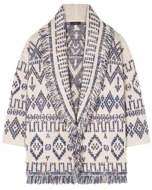 Alanui Grunge Beat Cardigan - Grey