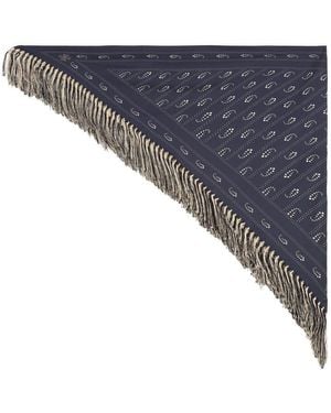 Tory Burch Silk Scarf - Blue