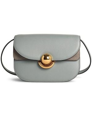 Furla Light Leather Mini 'Sfera' Crossbody Bag - Blue