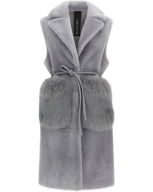 Blancha 'Merino Straight-Volpe Shadow' Vest - Gray