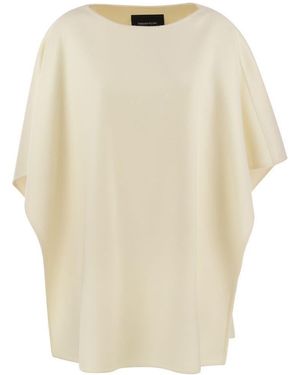 Fabiana Filippi Cashmere Poncho For - Natural