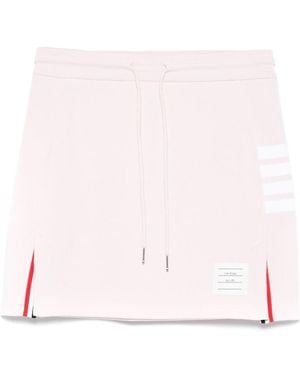 Thom Browne 4Bar Cotton Mini Skirt - Pink