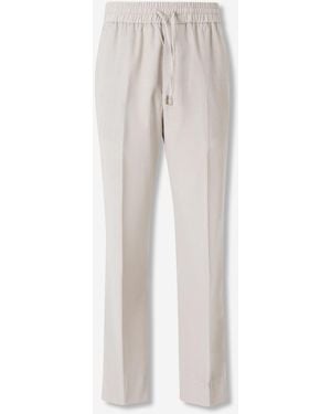 Brioni Straight Corduroy Pants - White